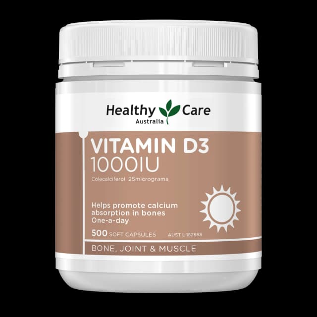 HealthyCare維他命D3膠囊500粒