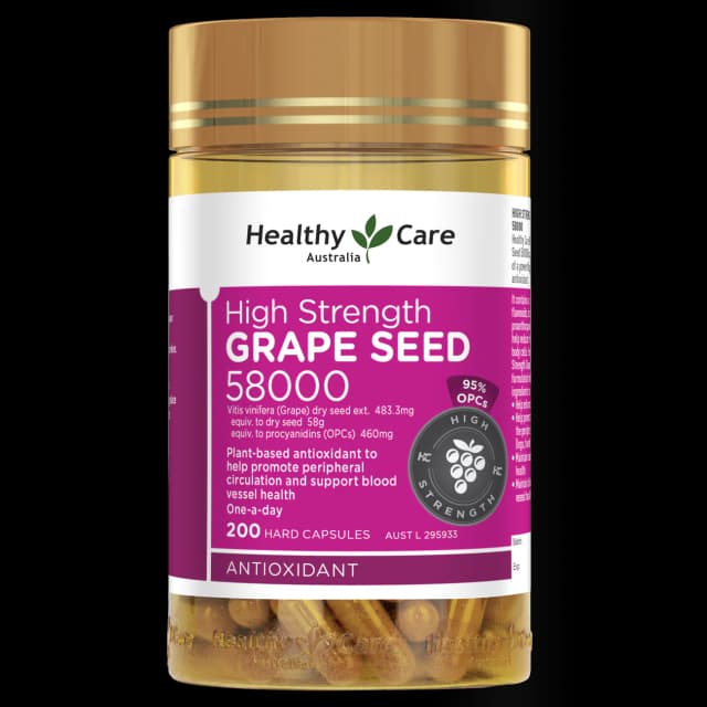 HealthyCare加强版葡萄籽200粒58000mg